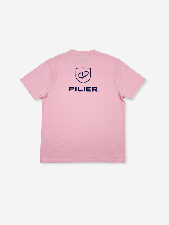 T-shirt grandes tailles imprimé Pilier dans le dos - Rose