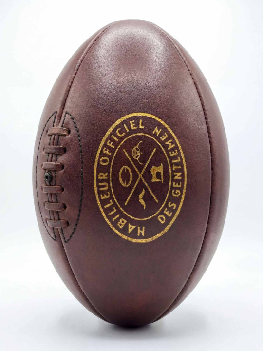 Ballon de rugby Atelier Rugby en cuir - marron