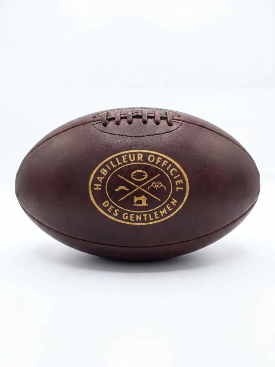 Ballon de rugby Atelier Rugby en cuir - marron