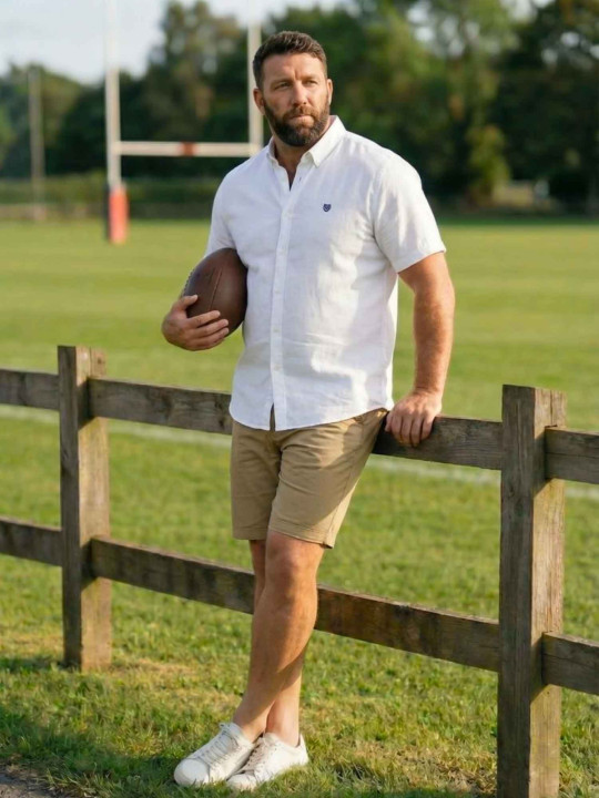 Ballon de rugby Atelier Rugby en cuir - marron
