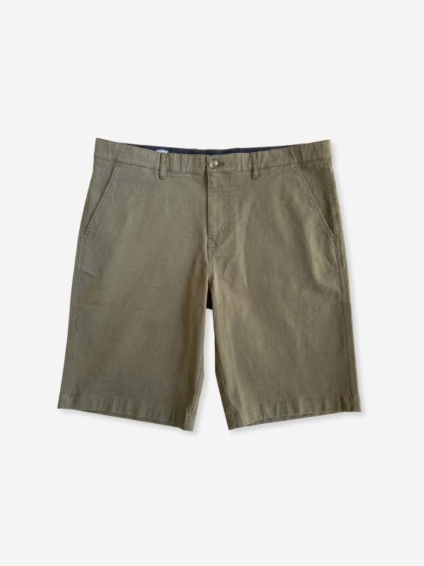 Bermuda en coton/élasthanne grandes tailles Pilier - Kaki