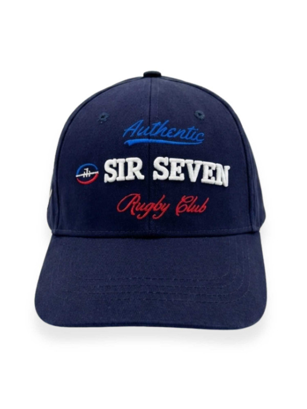 Casquette brodée en coton S7 Rugby - Marine