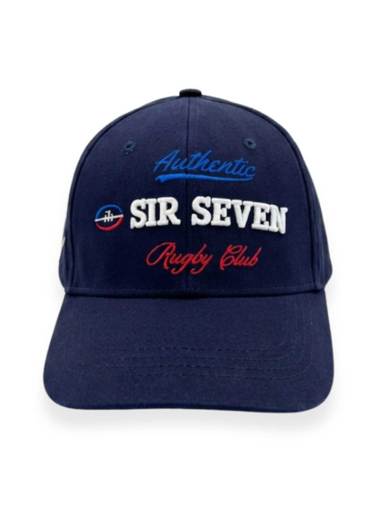 Casquette brodée en coton S7 Rugby - Marine