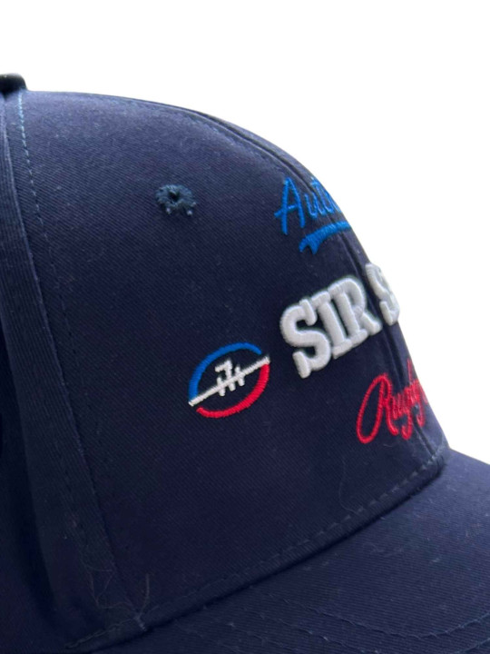 Casquette brodée en coton S7 Rugby - Marine