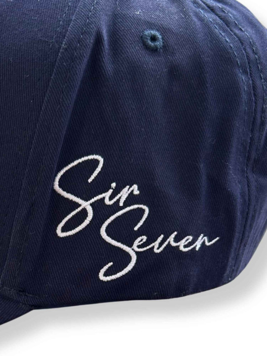 Casquette brodée en coton S7 Rugby - Marine