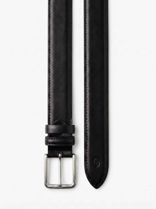 Ceinture en cuir pour homme S7 Rugby - noir