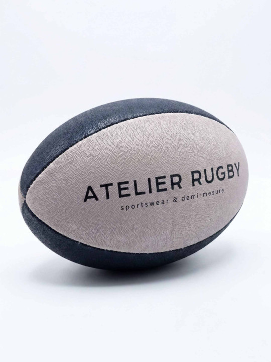 Ballon de rugby Atelier Rugby - blanc et bleu