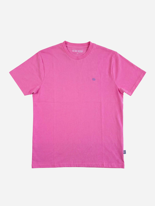 T-shirt imprimé dans le dos Rugby tropical - Rose