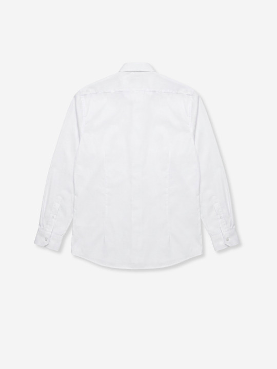 La chemise manches longues en coton - Blanc