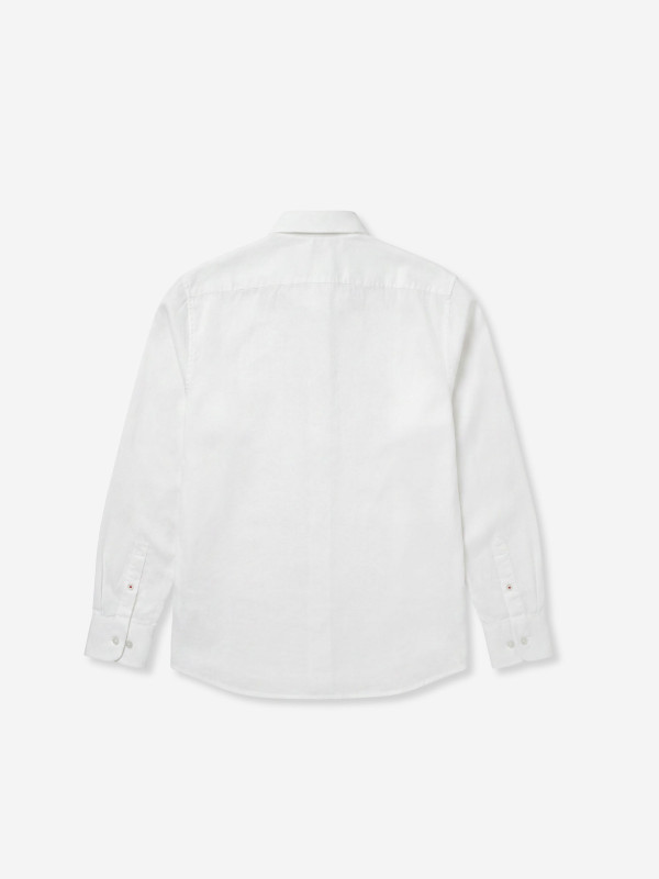 Chemise manches longues écussons - Blanc