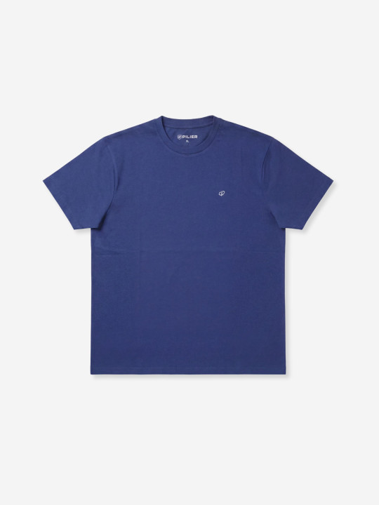 T-shirt grandes tailles imprimé Pilier dans le dos - Bleu marine