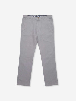 Pantalon chino en coton/élasthanne grandes tailles Pilier - Gris