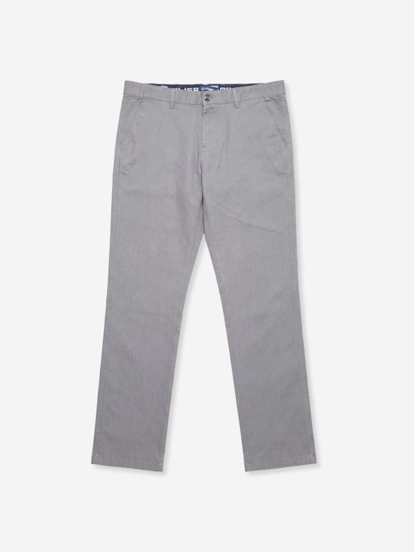 Pantalon chino en coton/élasthanne grandes tailles Pilier - Gris