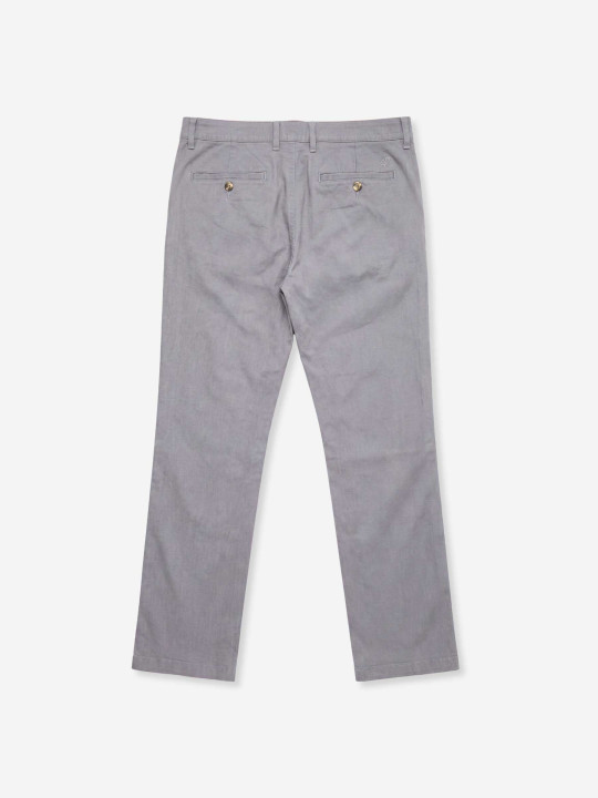 Pantalon chino en coton/élasthanne grandes tailles Pilier - Gris