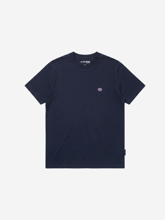 T-shirt col rond logo haute définition relief - Noir