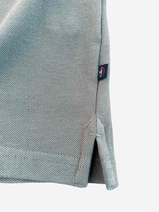 Polo manches courtes à col contrasté - Kaki