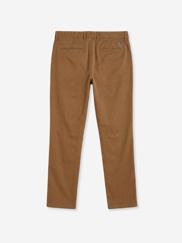 Pantalon chino parfait en coton-élasthanne stretch – Marron