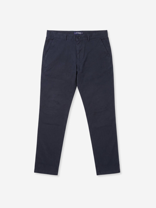 Pantalon chino parfait en coton-élasthanne stretch – Bleu marine