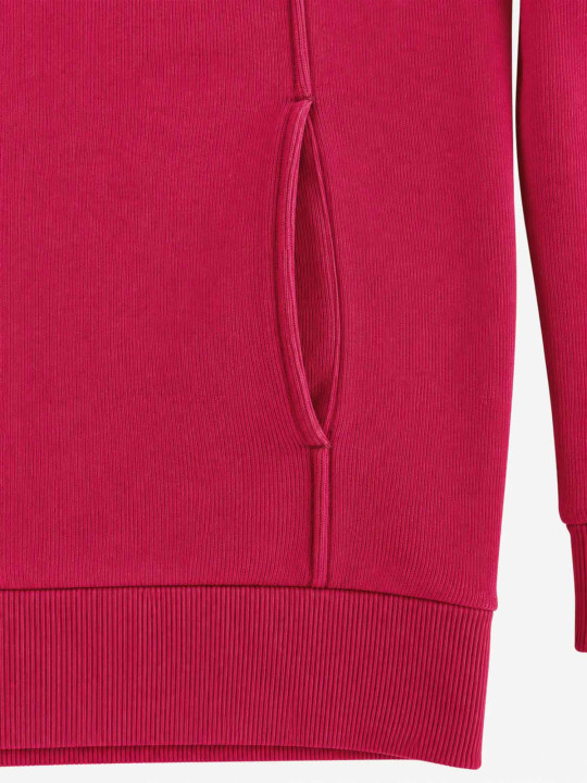 Sweat zippé en maille épaisse à col montant « 7 rugby player » - Bordeaux