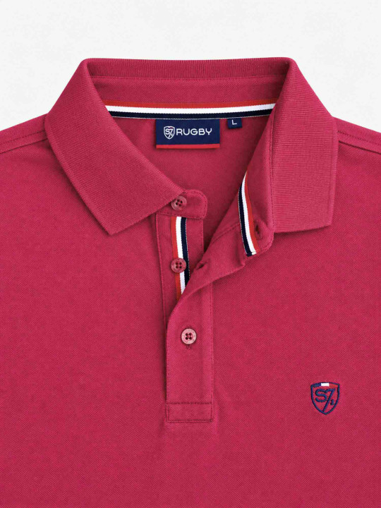 Polo à manches longues avec dos brodé « National Club S7 Rugby » - Bordeaux