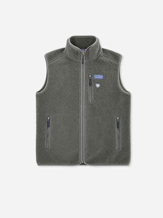 Polaire S7 Player sans manche en polyester recyclé - Kaki