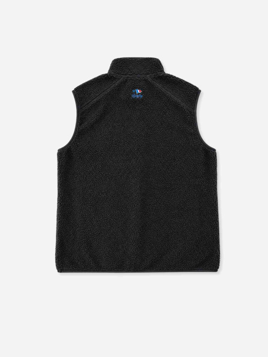Polaire S7 Player sans manche en polyester recyclé - Noir