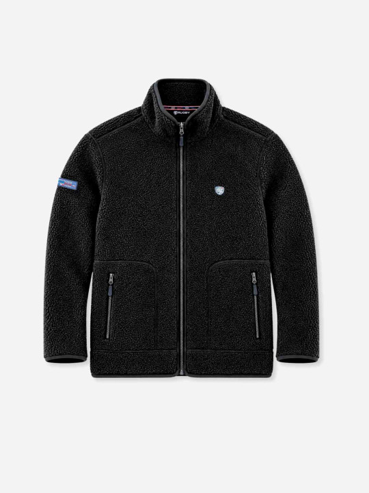Veste polaire S7 Rugby en polyester recyclé - Noir