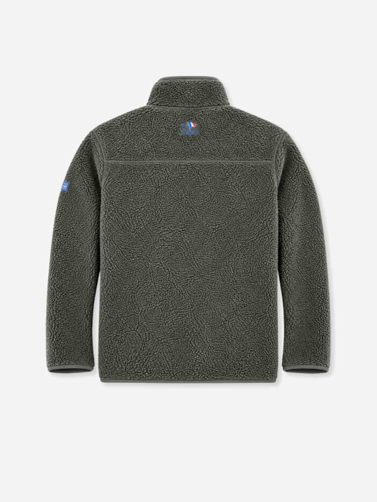 Veste polaire S7 Rugby en polyester recyclé - Kaki