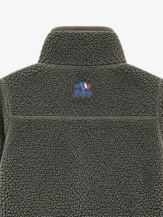 Veste polaire S7 Rugby en polyester recyclé - Kaki